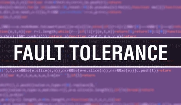 Fault Tolerance Text Written Programming Code Abstract Technology Background Software — Stock Photo, Image