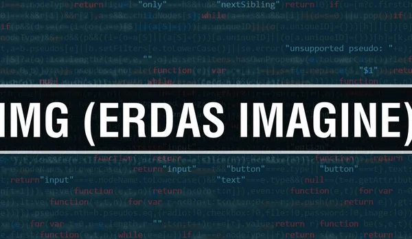Img Erdas Imagine Texto Escrito Código Programação Fundo Tecnologia Abstrata — Fotografia de Stock
