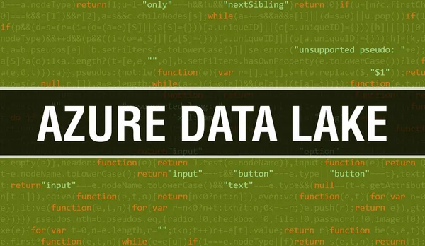 Azure Data Lake Abstract Technology Binary Code Background Digital Binary Ліцензійні Стокові Зображення