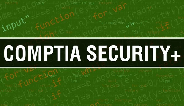 Comptia Security Cyfrowym Kodem Java Comptia Security Koncepcja Wektora Kodowania Zdjęcia Stockowe bez tantiem