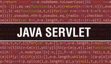 Programın Random Parts of Program Code.Java servlet metni ile Java servlet kavramı yazılım geliştiricisi ve Bilgisayar betiğinin programlama kodu soyut teknoloji arkaplanı üzerine yazılmıştır. Java servlet esprisi