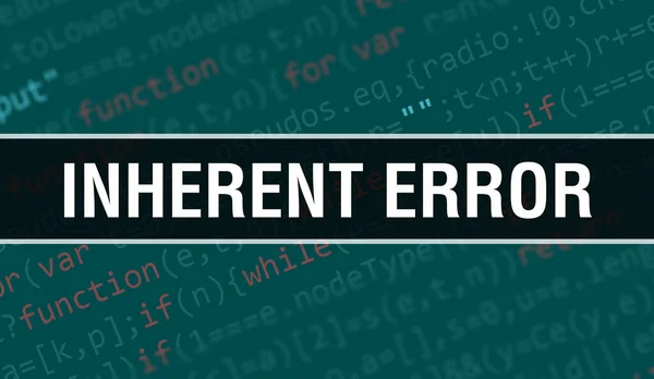Error Inherente Con Texto Código Java Digital Error Inherente Concepto — Foto de Stock