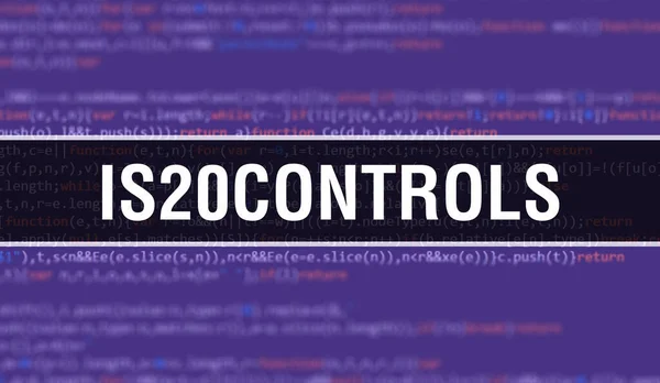 Is20Kontrollerar Text Skriven Programmering Kod Abstrakt Teknik Bakgrund Mjukvaruutvecklare Och — Stockfoto