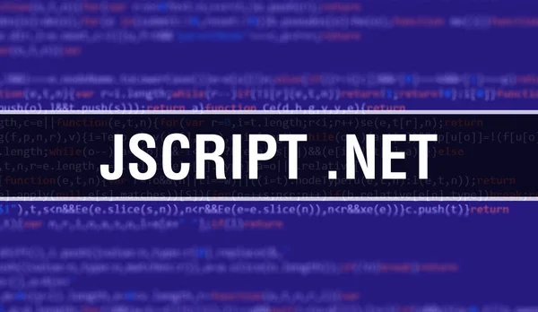 Текст Jscript Net Написанный Программном Коде Абстрактная Технология Фона Разработчика — стоковое фото