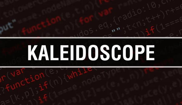 Kalejdoskop Kodem Cyfrowym Java Kalejdoskop Koncepcja Wektora Kodowania Oprogramowania Komputerowego — Zdjęcie stockowe