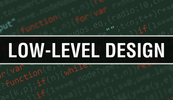 Low Level Design Digital Java Code Text Low Level Design — Stock Photo, Image
