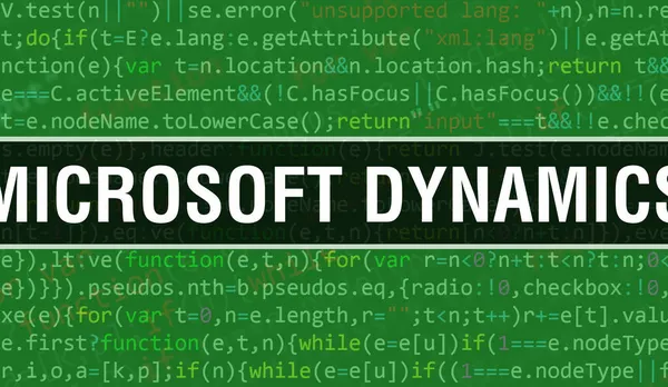 Microsoft Dynamics Ψηφιακό Κείμενο Κώδικα Java Microsoft Dynamics Και Λογισμικό — Φωτογραφία Αρχείου