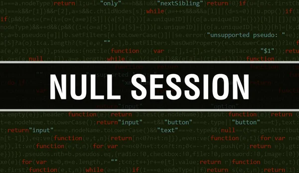 Null Session Abstract Technology Binary Code Background Ψηφιακά Δυαδικά Δεδομένα — Φωτογραφία Αρχείου