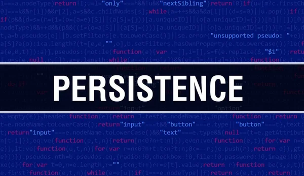 Persistence Abstract Technology Binary Code Background Données Binaires Numériques Concept — Photo