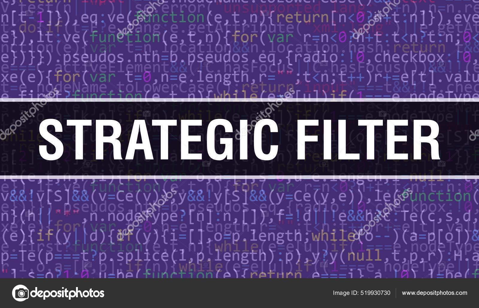 Strategic Filter Abstract Technology Binary Code Background Digital