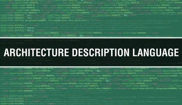Langage Description Architecture Avec Texte Code Java Numérique Architecture Langage — Photo