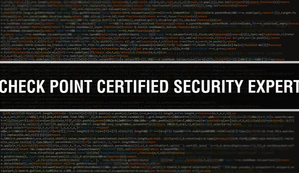 Check Point Certified Security Expert Med Digital Javakodtext Check Point — Stockfoto
