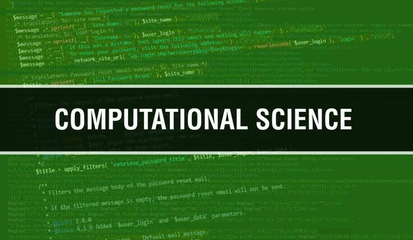 Computational Science Abstract Technology Binary Code Background Digital Binary Data — Stock Photo, Image