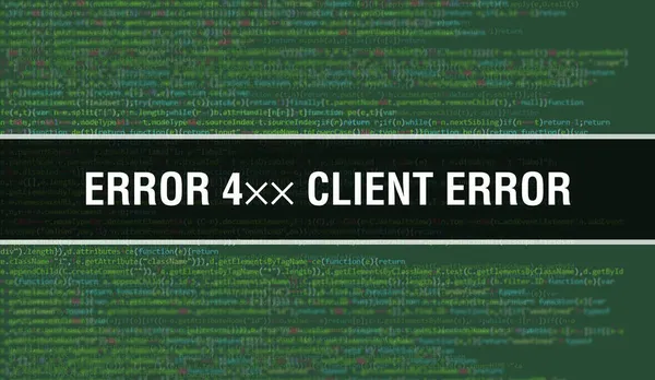 Fehler Client Fehler Mit Digitalem Java Code Text Fehler Client — Stockfoto