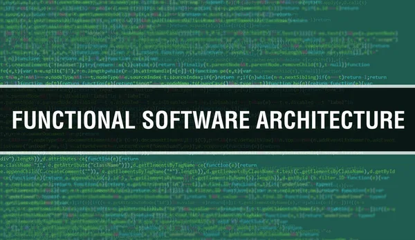 Funktionales Software Architekturkonzept Mit Zufälligen Teilen Des Programmcodes Funktionale Software — Stockfoto