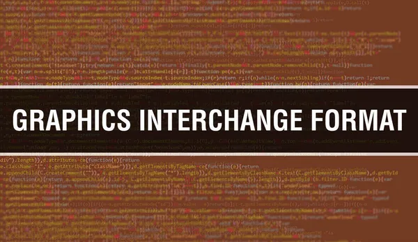 Formato Intercambio Gráficos Con Texto Código Java Digital Graphics Interchange —  Fotos de Stock