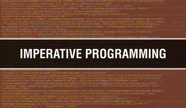 Concept Programmation Impérative Avec Des Parties Aléatoires Code Programmation Programmation — Photo