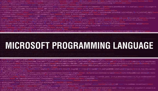 Dijital Java Kod Metni Ile Microsoft Programlama Dili Microsoft Programlama — Stok fotoğraf