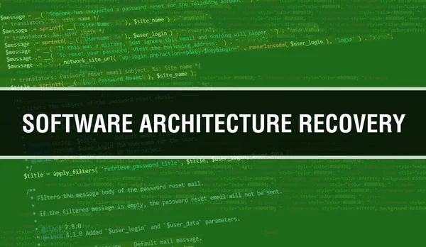 Software Architektur Recovery Konzept Illustration Mit Code Für Die Entwicklung — Stockfoto