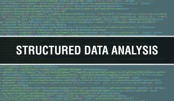 Análise Dados Estruturada Com Texto Código Java Digital Análise Dados — Fotografia de Stock