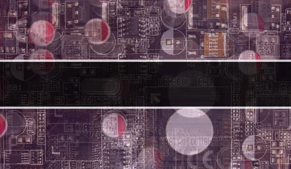 Konzeptillustration Mittels Computer Chip Circuit Board Nahaufnahme Des Hintergrundes Integrierter — Stockfoto
