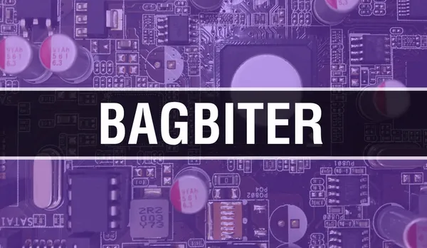 Κείμενο Bagbiter Γραμμένο Στο Circuit Board Ηλεκτρονικό Αφηρημένο Υπόβαθρο Τεχνολογίας — Φωτογραφία Αρχείου