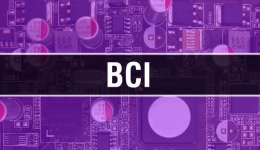 Teknoloji Anakart Dijital ile BCI. BCI ve Bilgisayar Devresi Elektronik Bilgisayar Donanım Teknolojisi Anakart Dijital Çip kavramı. Tümleşik devre yaban domuzu ile BCI 'yi kapat