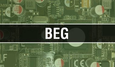 Devre kartında Elektronik Entegre Devre kavramı. Bilgisayar Çipi 'nin soyut teknoloji arka planında olduğu ve Chip' in entegre devrede olduğu bir BeG. Dilenci Arkası