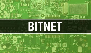 Entegre devre kartı BackGround.Digital Electronic Computer Hardware ve Secure Data Concept üzerinde elektronik bileşenleri olan bit. Bilgisayar anakart ve BITNET. BitNET Bütünleşik Devre