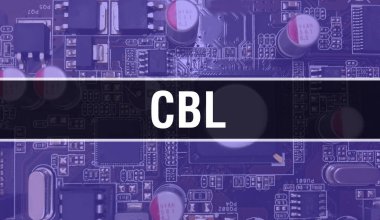 Entegre devre kartında elektronik bileşenleri olan CBL. Dijital Elektronik Bilgisayar Donanımı ve Güvenli Veri Kavramı. Bilgisayar anakart ve CBL. CBL Entegre Devre Domuzu