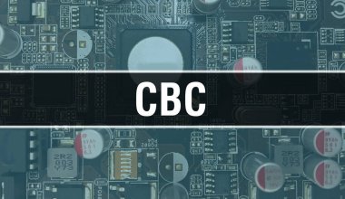 Devre Panosundaki Bilgisayar Çipi kullanılarak CBC konsept illüstrasyonu. Tam kan sayımı, entegre devre kartı arka planının kapatılması. Elektronik Bilgisayar Donanım Teknolojisi Anakart Dijital Çip 'in CBC' si