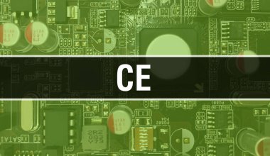CE metni yazılım geliştiricisi ve bilgisayar yazılımının Elektronik soyut teknoloji arka planında yazıldı. CE 'nin Entegre Devre kavramı. CE entegre devre ve direnç
