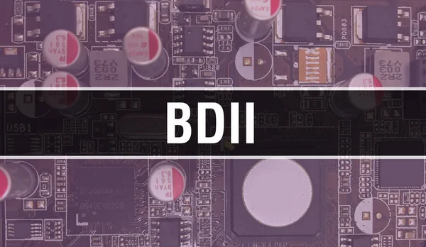 Bdii Con Tecnologia Motherboard Digitale Bdii Computer Circuit Board Electronic — Foto Stock