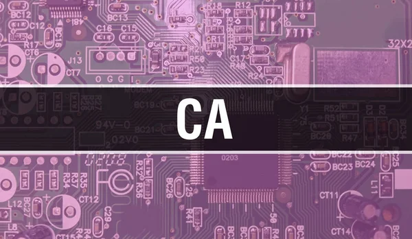 일렉트로닉 컴퓨터 하드웨어 배경을 가지고 있습니다 Electronic Integrated Circuit 크리스 — 스톡 사진