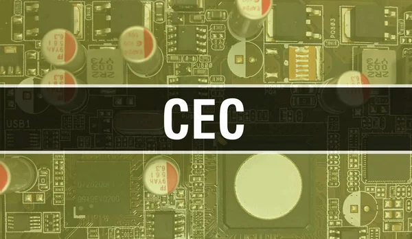 Cec Con Tecnología Motherboard Digital Cec Placa Circuito Informático Tecnología — Foto de Stock