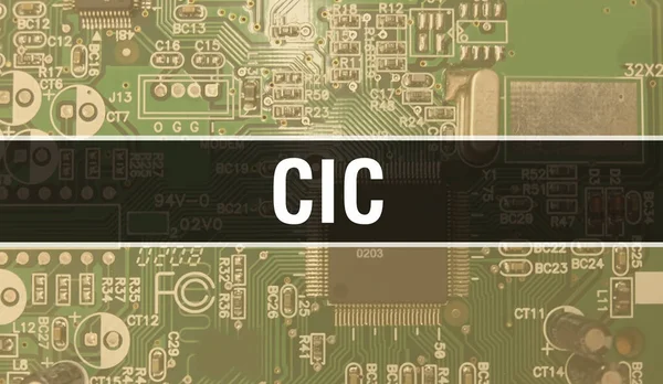컴퓨터 하드웨어 Cic Cic Cic 컴퓨터 서킷보어 — 스톡 사진