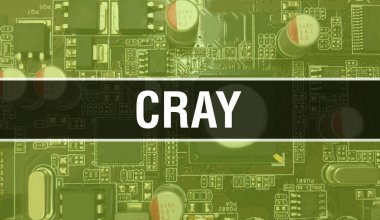 Elektronik bileşenleri entegre devre kartı Arka planı ile birleştirin. Dijital Elektronik Bilgisayar Donanımı ve Güvenli Veri Konsepti. Bilgisayar anakart ve Cray. Cray Bütünleşik Devre Domuzu