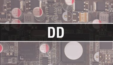 DD ve Technology Anakart Dijital. DD ve Bilgisayar Devresi Elektronik Bilgisayar Donanım Teknolojisi Anakart Dijital Çip kavramı. DD 'yi entegre devre yaban domuzuyla kapat