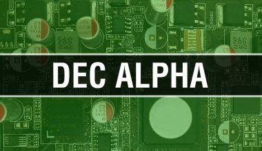 Teknoloji Anakart Dijital 'den DEC Alpha. DEC Alpha ve Bilgisayar Devre Kurulu Elektronik Bilgisayar Donanım Teknolojisi Anakart Dijital Çip kavramı. DEC Alpha 'yı entegre ederek kapat