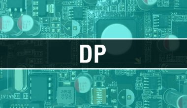 Yazılım geliştiricisi ve bilgisayar yazılımının elektronik soyut teknoloji arka planında DP metni yazıldı. DP 'nin Entegre Devre kavramı. DP entegre devre ve direnç