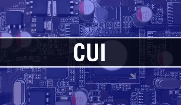 집적회로 그라운드에 포함된 Cui Digital Electronic Computer Hardware Secure Data — 스톡 사진