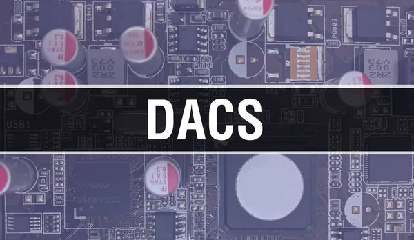 Dacs Technológia Alaplap Digitális Dacs Computer Circuit Board Elektronikus Számítógép — Stock Fotó