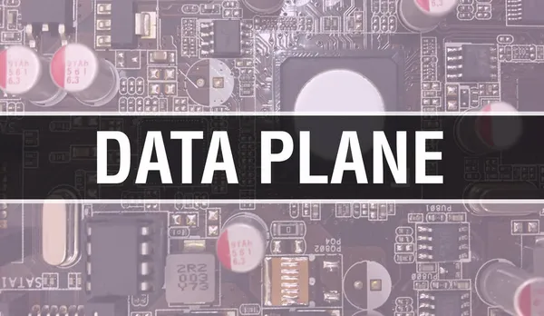 Data Plane Text Geschrieben Auf Circuit Board Elektronische Abstrakte Technologie — Stockfoto