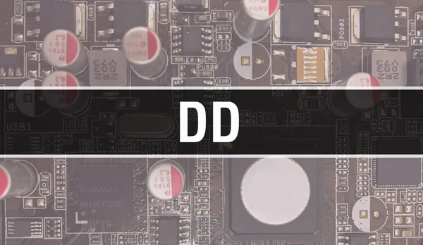 DD ve Technology Anakart Dijital. DD ve Bilgisayar Devresi Elektronik Bilgisayar Donanım Teknolojisi Anakart Dijital Çip kavramı. DD 'yi entegre devre yaban domuzuyla kapat