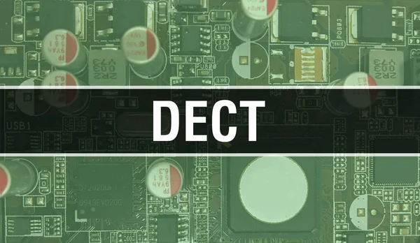 Dect Technológia Alaplap Digitális Dect Computer Circuit Board Elektronikus Számítógép — Stock Fotó