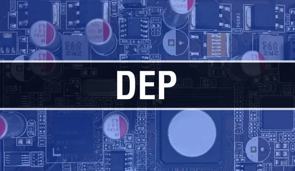Dep Technológia Alaplap Digitális Dep Computer Circuit Board Elektronikus Számítógép — Stock Fotó