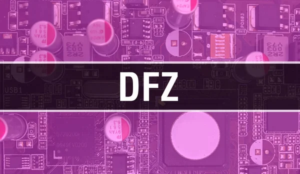 Dfz Mit Technologie Motherboard Digital Dfz Und Computer Circuit Board — Stockfoto