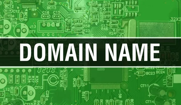 도메인 일렉트로닉 컴퓨터 하드웨어 Electronic Integrated Circuit 도메인 Domain Name — 스톡 사진