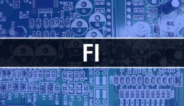 Entegre devre kartında elektronik bileşenleri olan FI. Dijital Elektronik Bilgisayar Donanımı ve Güvenli Veri Konsepti. Bilgisayar anakart ve FI. FI Entegre Devre Domuzu