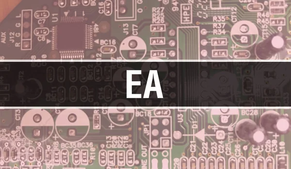 Tekst Geschreven Circuit Board Elektronische Abstracte Technologie Achtergrond Van Software — Stockfoto